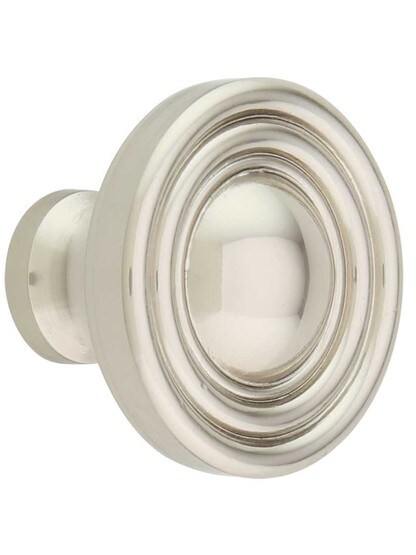 Bella Cabinet Knob - 1 3/8 inch Diameter in Polished Nickel.